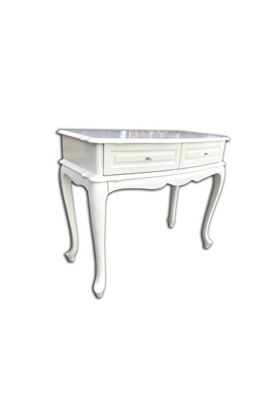 Ankara Mobilya Dresuar 12474 Ahşap Kayın Aslan Ayak Parlak Lake Beyaz Çekm Ah...