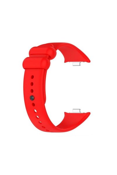 Gpack Xiaomi Smart Band 9 Pro Kordon Delikli Kayış Silikon Kırmızı