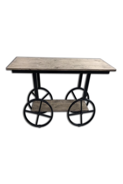 BENGİ TİCARET Dresuar 13885 AT ARABA Teker Model Kayın Gövde Natüre Farklı çi...