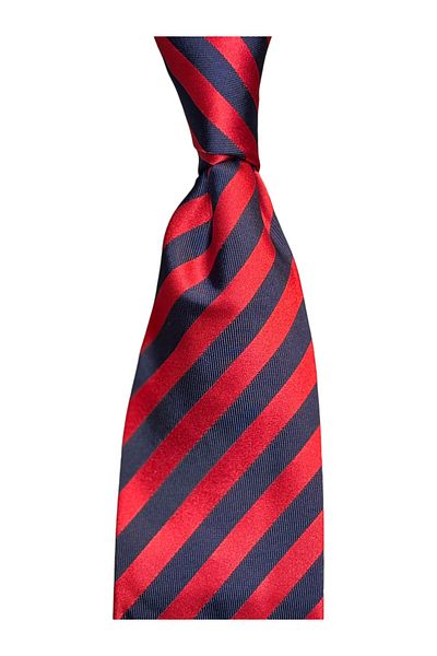 CROATE 100% Silk Screen Printing Striped Tie