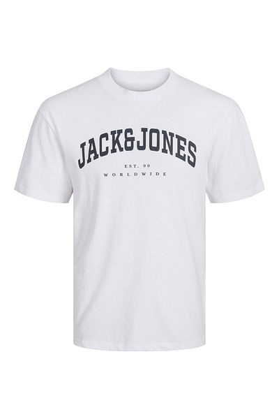 Jack & Jones Ανδρικό μπλουζάκι Jack Jones - Λογότυπο Slogan, Λευκό