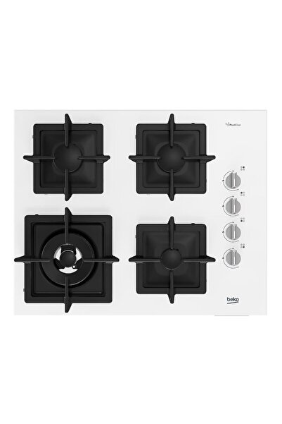 Beko BOCD K 6510 DWYB Beyaz Wok Gözlü Cam Ankastre Ocak