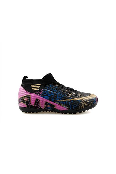 LALİGA Laliga Krp Black Gold Patterned Children's Grass Floor Crampon Krp-Black-Gold-Patterned Black