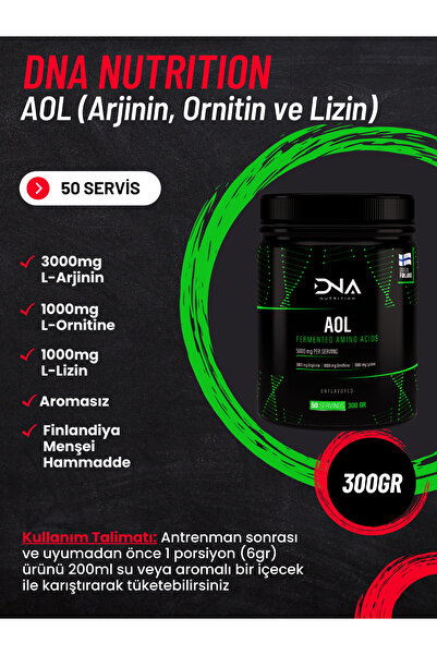 Dna Nutrition Amino Asit Paketi-2 (Bcaa 250gr + Aol 300gr + Glutamine 300gr)