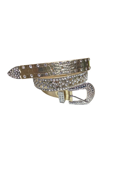 targay حزام كامل بتفاصيل حجرية لامعة