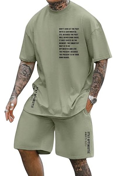 PENTHİLUS Stay Optimistic Winter Men's Tracksuit Set