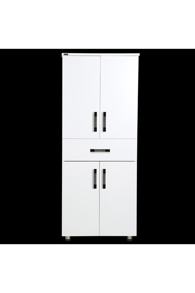 Ankara Mobilya Çok Amaçlı 12680 Dolap Hard Parlak BEYA Suntalem 4Raf 1Çek Kut...