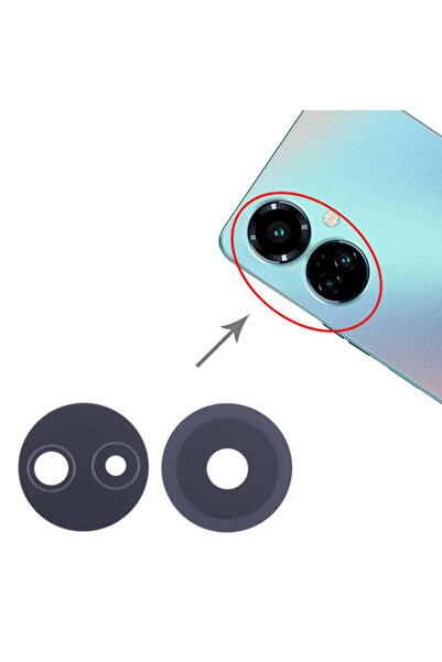 Fodos Tecno Camon 19 Pro Arka Kamera Camı Lensi Yapışkanlı Dış Cam CI8 CI8N U...