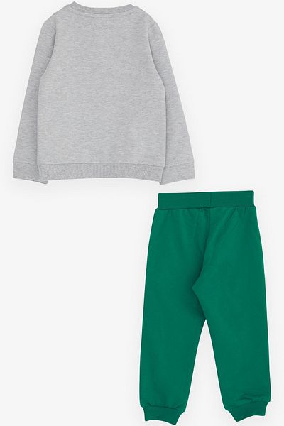 Breeze Boy's Tracksuit Set DJ Monkey Printed 1.5-5 Years, Gray Melange