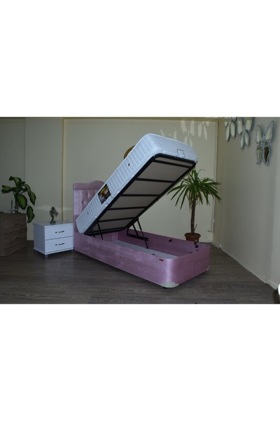 BENGİ TİCARET Baza Yatak Başlık 14237 Ful Ortapedik Yatak Taytüy Pembe Silin ...