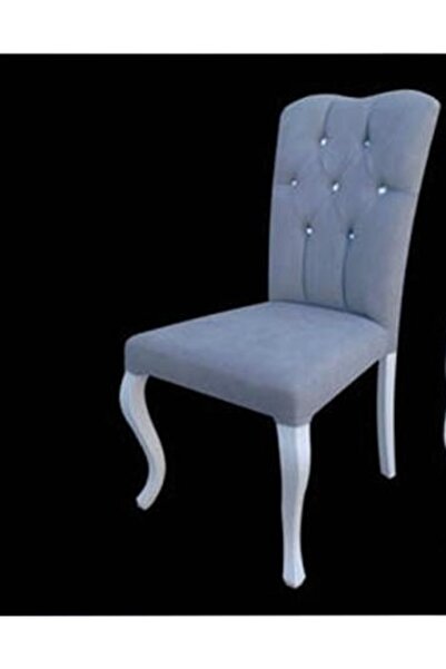 BENGİ TİCARET Sandalye 12379 ASLAN Kayın ayak 2ad Giydirme KETEN kumaş Klasik...