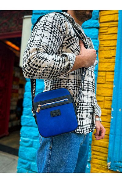 Chekich CH102 Stealht Square Men's Bag BLACK/BLUE