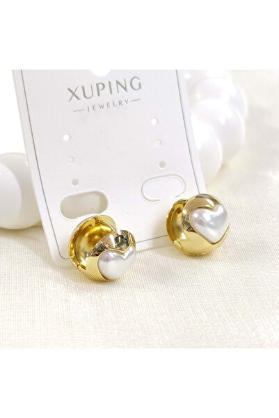 Güler Yüzlü Silver XUPING 13 ملم قلب علوي مفصل على الوجهين 6 ملم أقراط دائرية...