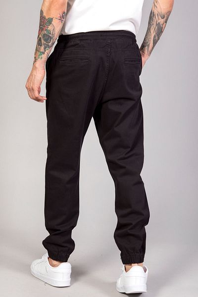 LTC Jeans Ανδρικό μαύρο παντελόνι Jogger με ελαστικό πόδι