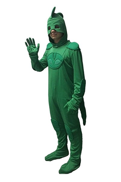 Kostüm Sarayı Pijamaskeliler Kertenkele Kostümü Yetişkin