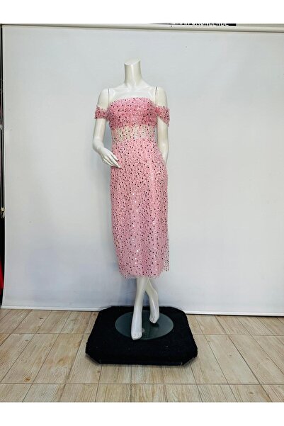 Regard Rochie de seară cu sârmă, mărime mare, lungime midi