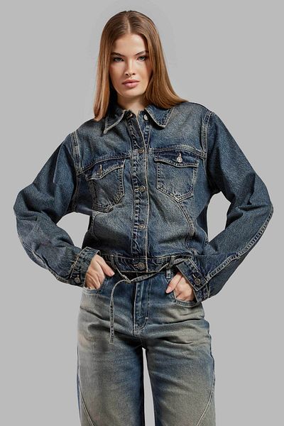 its basic Jachetă de damă T.Jen Color 2w48 Loose Fit Crop Denim