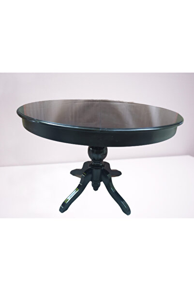 BENGİ TİCARET Masa 14563 Baba ıhlamur ayak Kayın Kaplama MDF Tabla Natüre Siyah Boya 110 Açılı