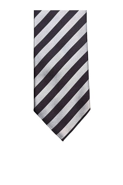 CROATE 100% Silk Screen Printing Striped Tie