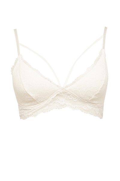 DeFacto Fall In Love Gepolstertes Spitzen-überzogenes gepolstertes Bralet R6569az24au