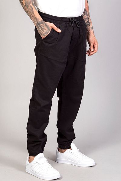 LTC Jeans Ανδρικό μαύρο παντελόνι Jogger με ελαστικό πόδι