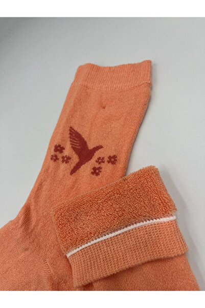 B Beşiroğlu Since 1980 Женски дебели вълнени памучни дълги чорапи с цветен мо...