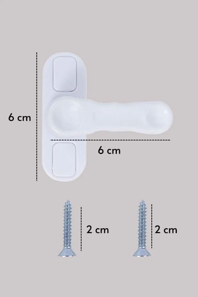 WAPPA 5 Pcs Pvc Pimapen Window Glass Balcony Door Safe Safety Lock
