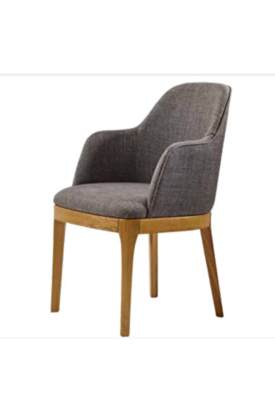 BENGİ TİCARET Sandalye 19798 Zus 2111 Berjer Model Gri Renk Tam Kolçak Ort Ot...