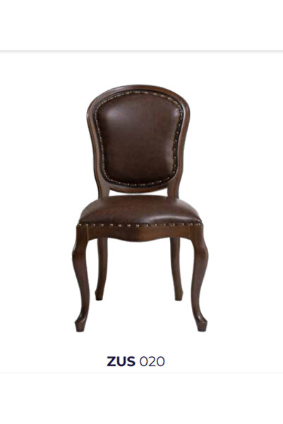 BENGİ TİCARET Sandalye 19757 Zus2136 Suni Deri GABARALI Ceviz renk Kayın Asla...