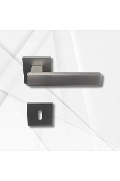 almital mobilya aksesuarları furniture accessories Lusso Inox Square Badge Door Handle Luxury Room Door Handle