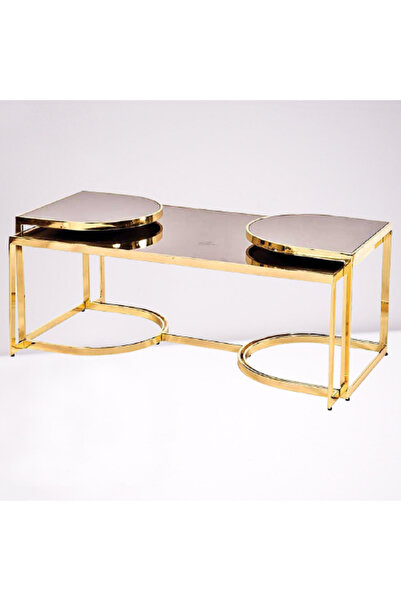 BENGİ TİCARET Orta Sehpa-zigon 19324 Ogem TAKIM Buket Set Metal Gold Kaplama ...