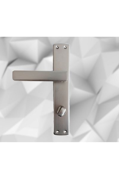 almital mobilya aksesuarları furniture accessories Lusso Inox Mirrored Door Handle Wc Door Handle