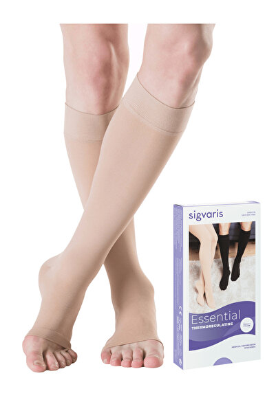 Sigvaris Thermoregulating Premium Seri (COTTON)/diz Altı /orta Basınç / A.burun /ten