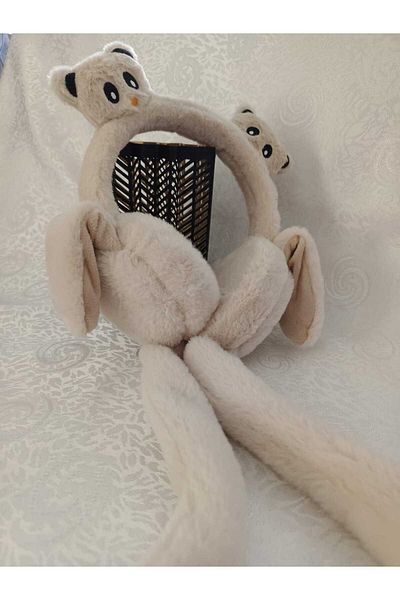 Fua Shop Children's Plush Figured Movable Ear Movable Sound Winter Earmuff