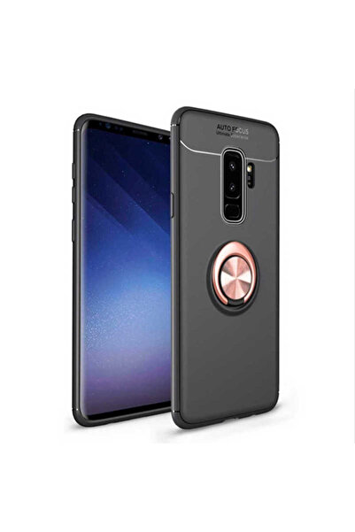 halkhouse Galaxy S9 Plus Uyumlu Kılıf Auto Focus Yüzüklü Standlı Ravel Silikon Kapak