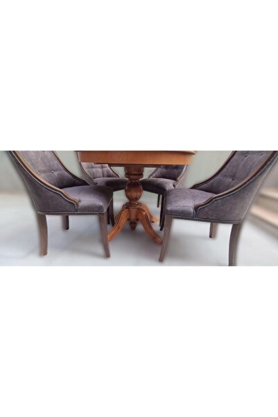 BENGİ TİCARET Masa ST Baba 90145 Ihlamur Ayak Model Sandalye Zus 40 Asil Ahşa...