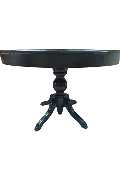 BENGİ TİCARET Masa Baba Ihlamur Ayak 14562 Kayın Kaplama Mdf Tabla Natüre Siyah100 El Yapım