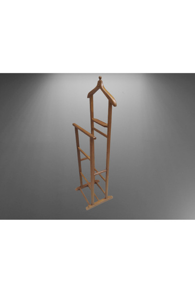 BENGİ TİCARET Dilsiz Uşak 18213 Çift Tepe Havluluk Model Parlak Ceviz Askılık...