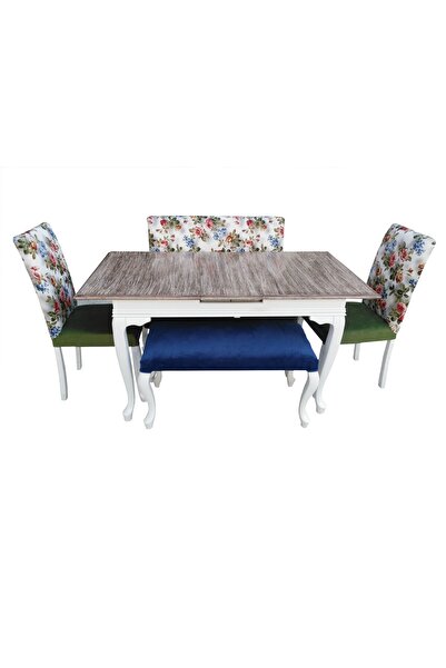 Ankara Mobilya Masa BERJER 12541 Klasik Parlak Beyaz Kayın Aslan ayk Masa-san...