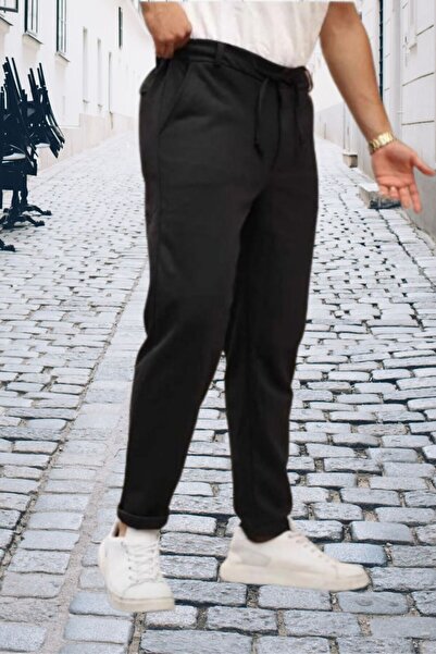 rlt relax time Men's King Pique Double Leg Belted Jogger Pants