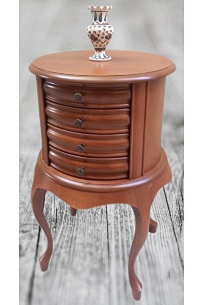 BENGİ TİCARET Komodin Şifonyer Model 90388 4 Çekmeceli Tahin Aslan Ayak Bombe...