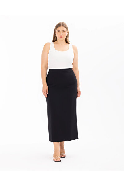 SEÇİLSTORE Büyük Beden Diz Altı Etek