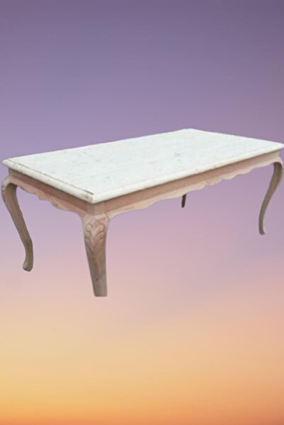 BENGİ TİCARET Masa 13596 LÜKENS ASLAN Ayak Oymalı sabit Model ladin Tabla HAM Klasik El Yapım