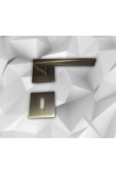 almital mobilya aksesuarları furniture accessories Sole Antique Square Badge Door Handle Luxury Room Door Handle