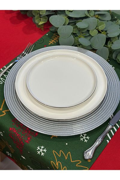 Decamor home 6 bucăți de sticlă gri argintiu