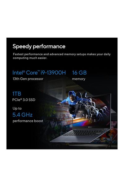 ASUS Vivobook S 14 Flip 2-in-1(2024) Intel Core i9-13900H 14inch WUXGA 1TB SSD 16GB RAM Cool Silver
