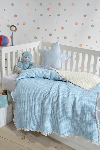 Zeynep Tekstil 7 Layer Filled Muslin Baby Quilt 120 X 120