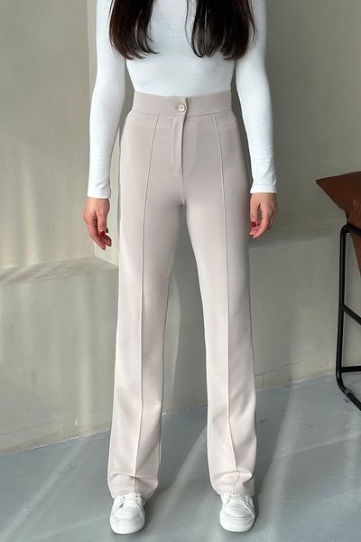 MODAGEN Lycra-Palazzo-Hose mit hoher Taille für Damen