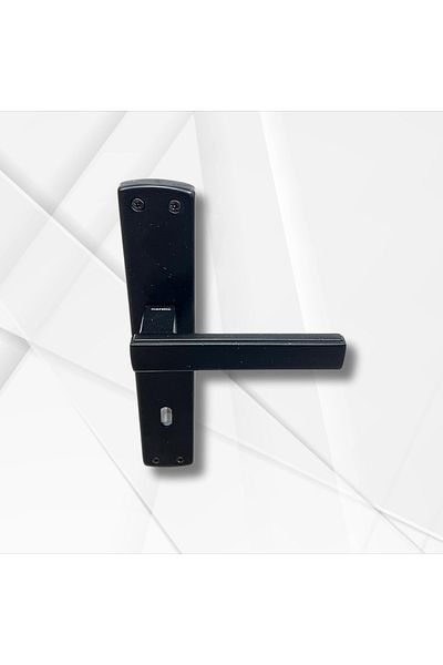 almital mobilya aksesuarları furniture accessories Lusso Black Mirrored Door Handle Room Door Handle
