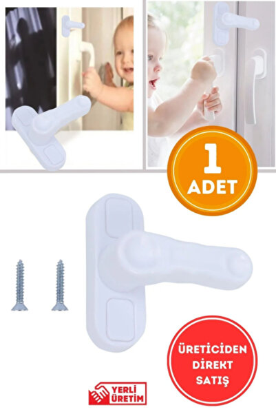 Wappa Baby 1 Adet Pvc Pimapen Pencere Cam Balkon Kapısı Güvenli Emniyet Kilidi